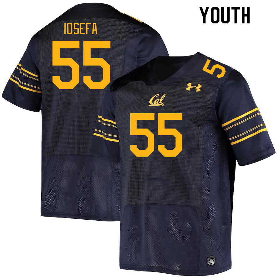 Youth #55 Muelu Iosefa California Golden Bears College Football Jerseys Stitched Sale-Navy - Click Image to Close